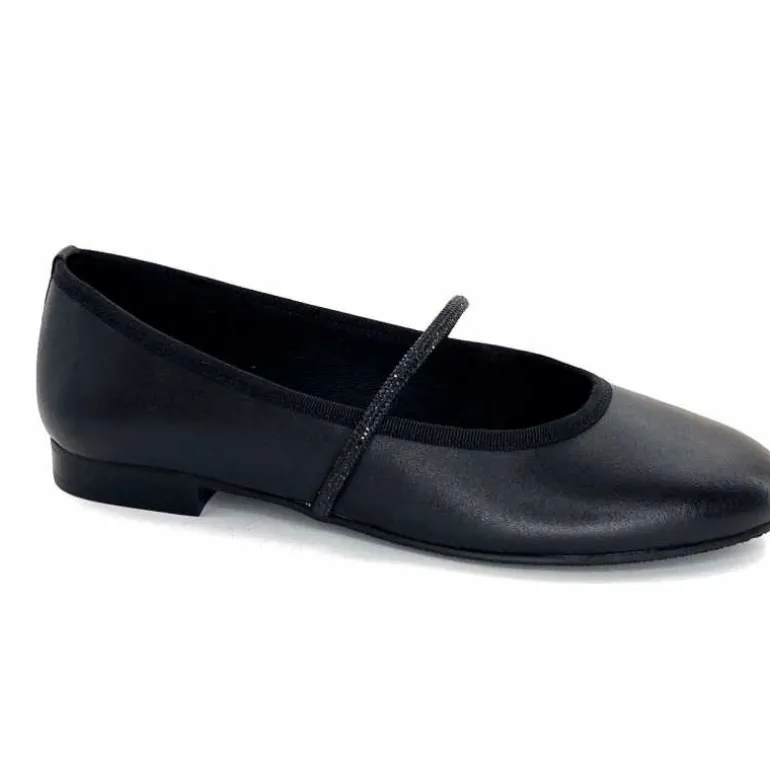 We Do Ballerines à Bride Ivoire 55370 D Cuir Noir Hot