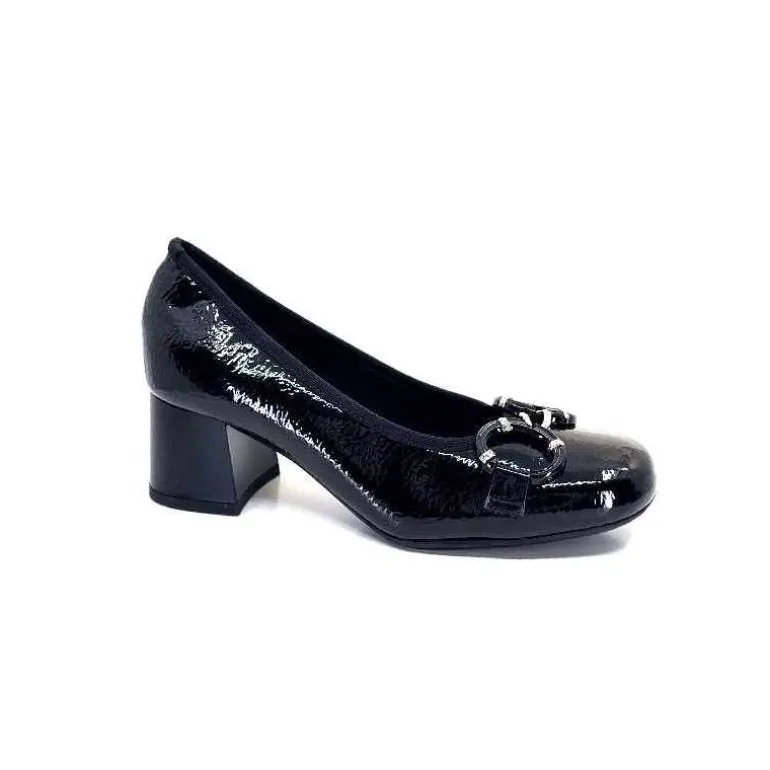 Ivoire0130a Ballerines à Talons Ivoire 7e4906 Iv Cuir Vernis Noir Online