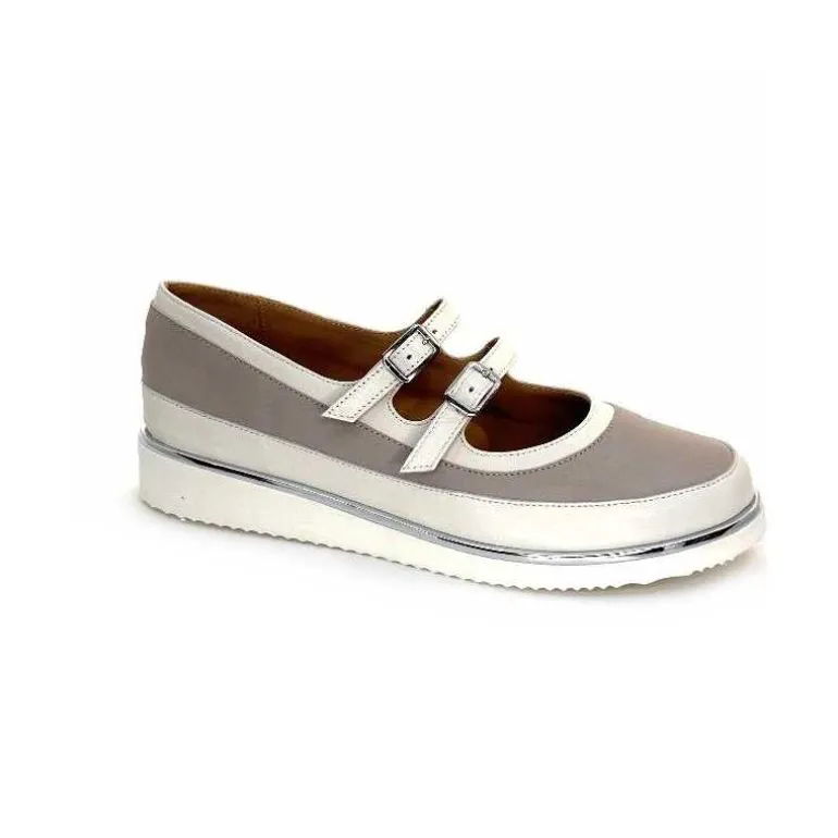XSA Ballerines Compensées 0101 Cuir Riporto Beige Clearance