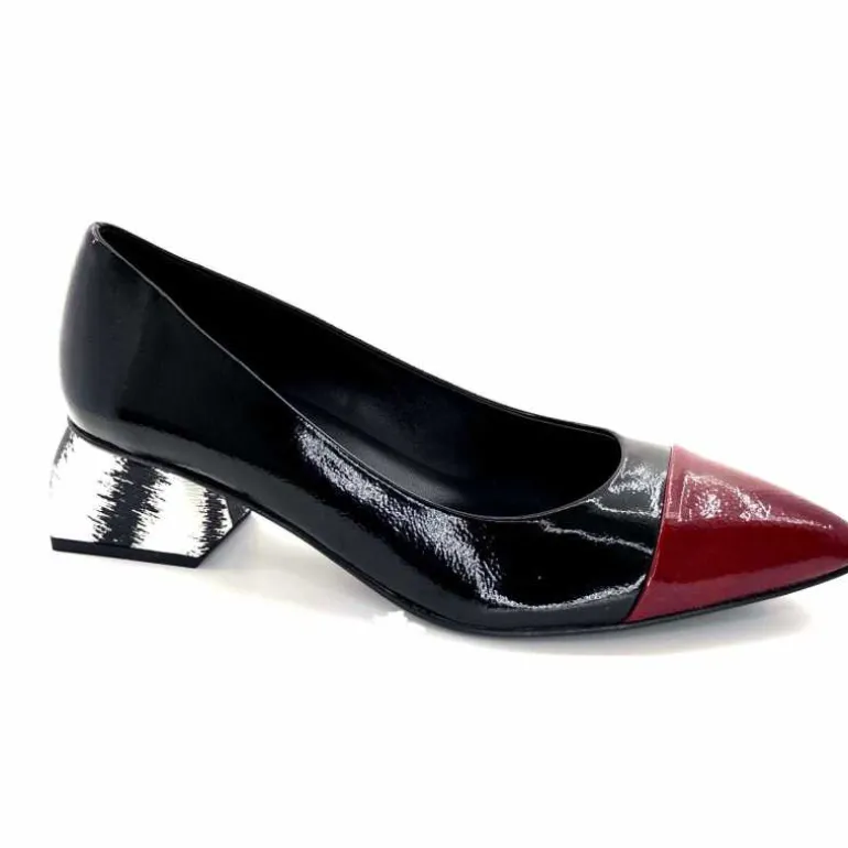 Dansi Ballerines 6960 Vernis &amp; Bordeaux Noir Cheap