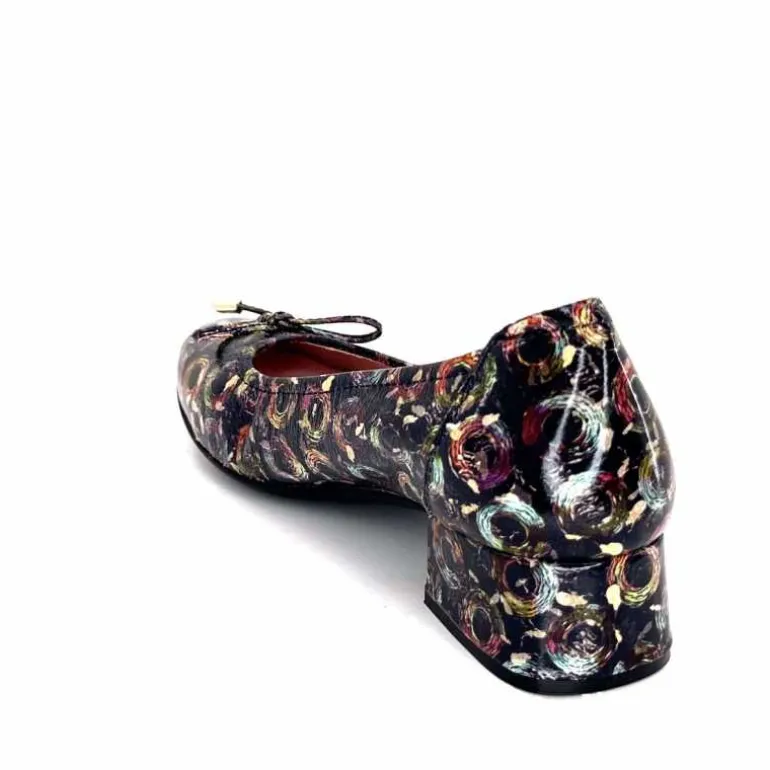 Sabrinas Ballerines 93100 Madeira Cuir Vernis Marine Motifs MultiColor Multicolore Discount
