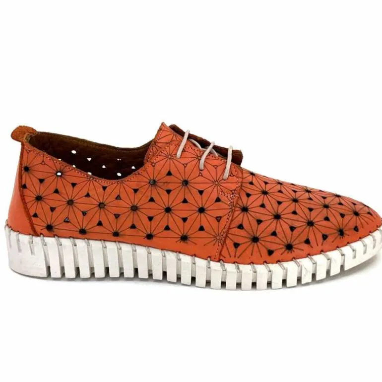 384-ivoire Baskets Légère Ivoire Hy2023 Cuir Corail Clearance