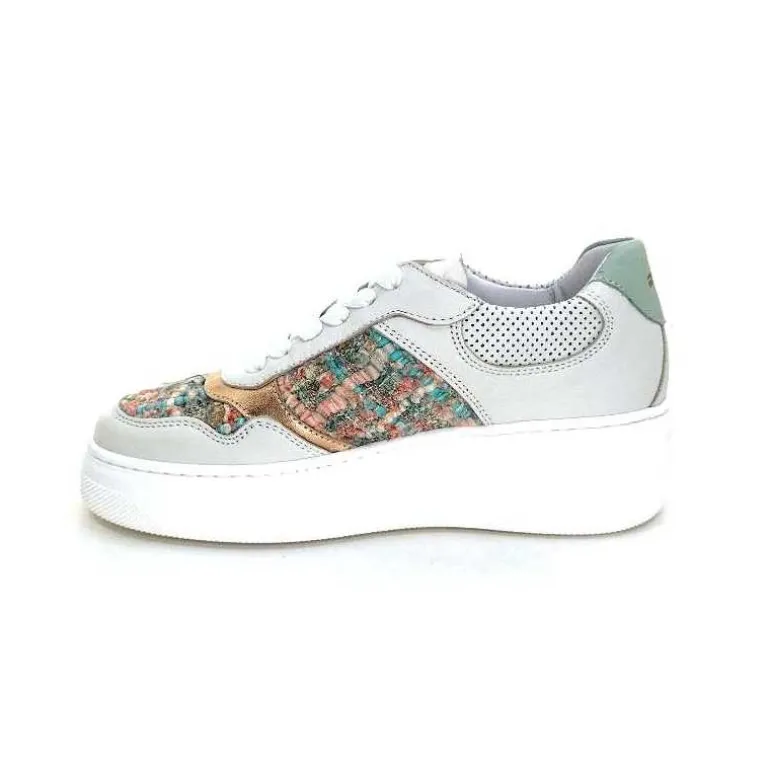 Méliné Baskets Ne 831 Cat 1 Var Cuir Gris Textile Bleu Rose Bijoux GrisClair Online