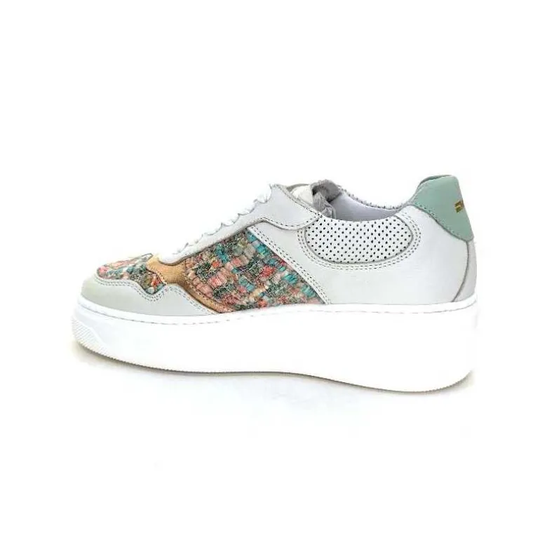Méliné Baskets Ne 831 Cat 1 Var Cuir Gris Textile Bleu Rose Bijoux GrisClair Online