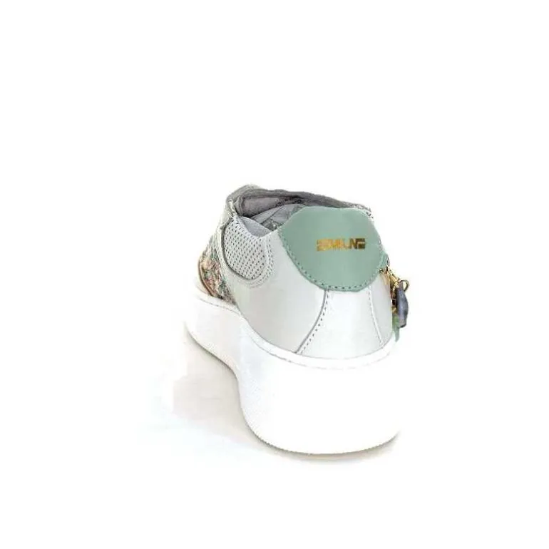 Méliné Baskets Ne 831 Cat 1 Var Cuir Gris Textile Bleu Rose Bijoux GrisClair Online