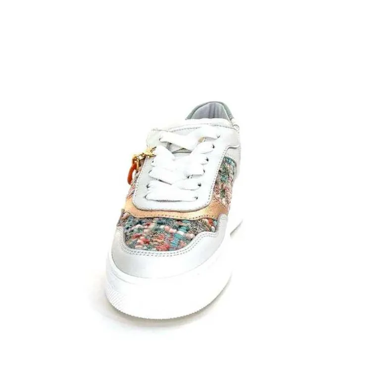 Méliné Baskets Ne 831 Cat 1 Var Cuir Gris Textile Bleu Rose Bijoux GrisClair Online