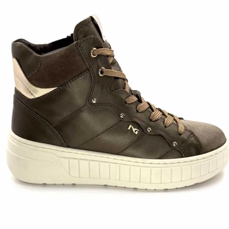 Nero Giardini Baskets Montante Plateforme 1411634 D501 Cuir Bronze Best Sale
