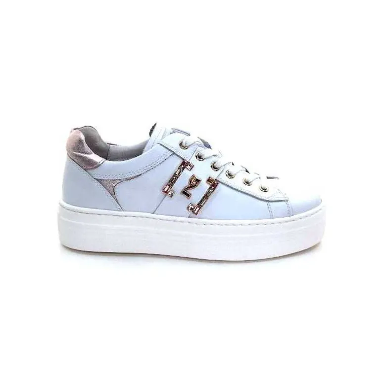 Nero Giardini Baskets Nero Giardin E409967 D707Cuir Blanc Outlet