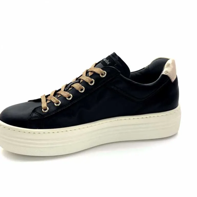 Nero Giardini Baskets Plateforme Fermeture Éclaire Nero Giardin 1411610 D100 Cuir Noir Clearance