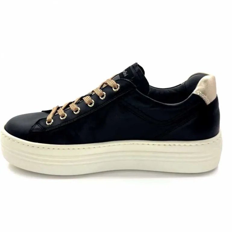 Nero Giardini Baskets Plateforme Fermeture Éclaire Nero Giardin 1411610 D100 Cuir Noir Clearance