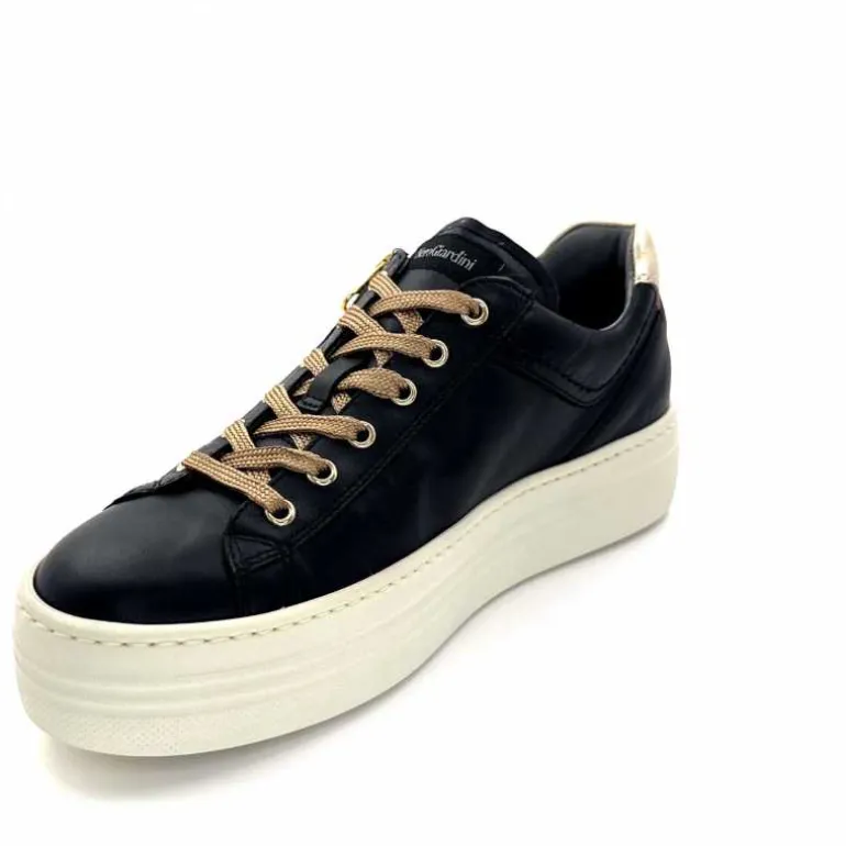 Nero Giardini Baskets Plateforme Fermeture Éclaire Nero Giardin 1411610 D100 Cuir Noir Clearance