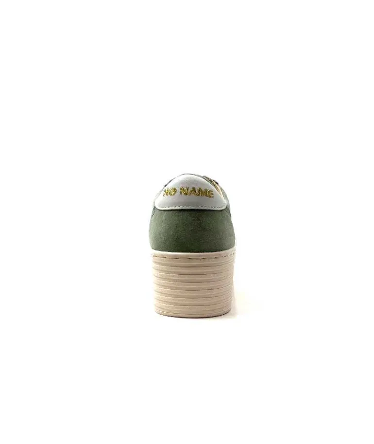 No Name Baskets Plateforme Spice Sneaker Cuir D'Eau Vert Flash Sale