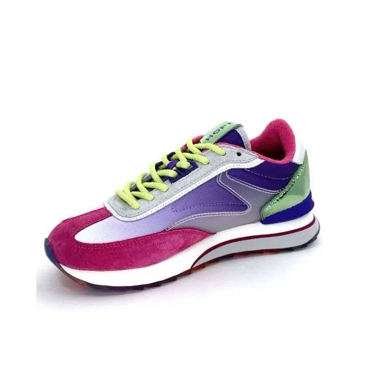 hoff Baskets Running Star Daim Fushia Textile Violet Métal Vert Blanc Best
