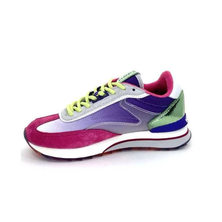 hoff Baskets Running Star Daim Fushia Textile Violet Métal Vert Blanc Best