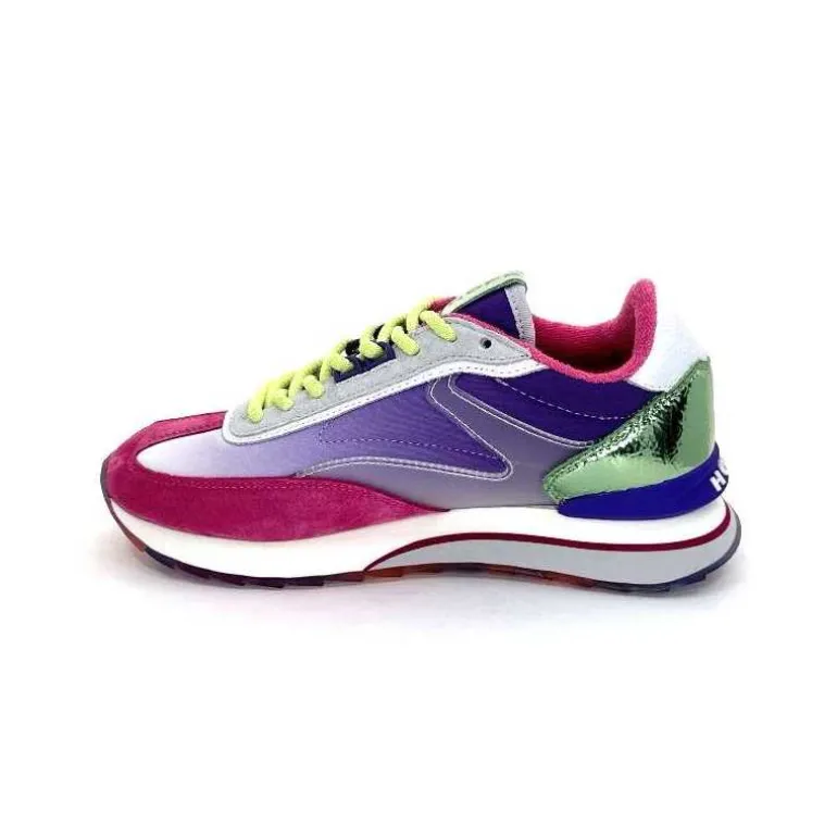 hoff Baskets Running Star Daim Fushia Textile Violet Métal Vert Blanc Best