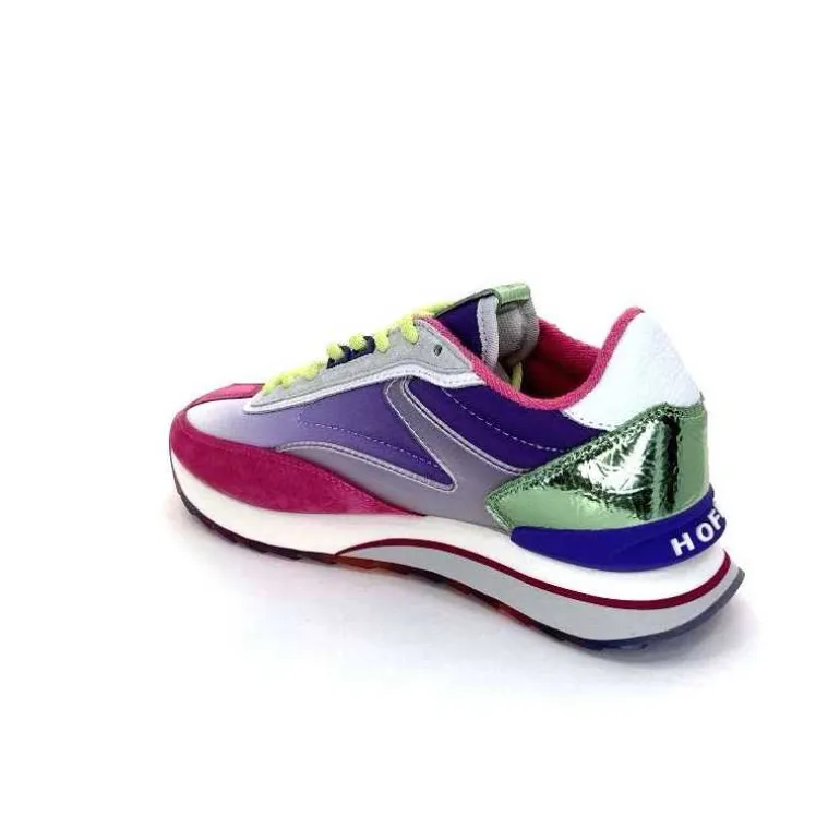 hoff Baskets Running Star Daim Fushia Textile Violet Métal Vert Blanc Best