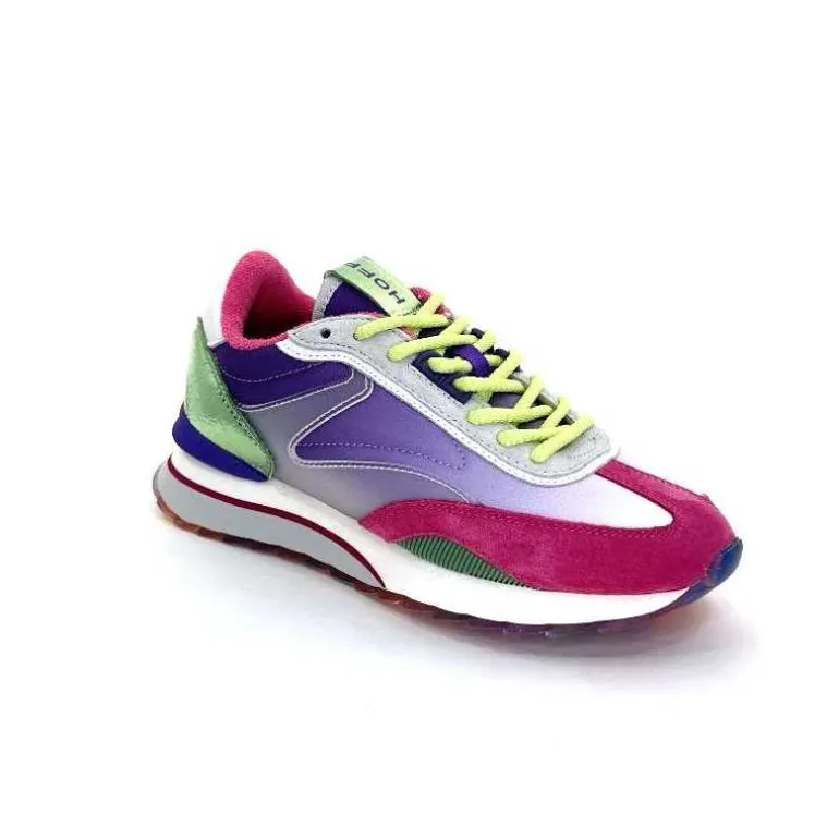 hoff Baskets Running Star Daim Fushia Textile Violet Métal Vert Blanc Best