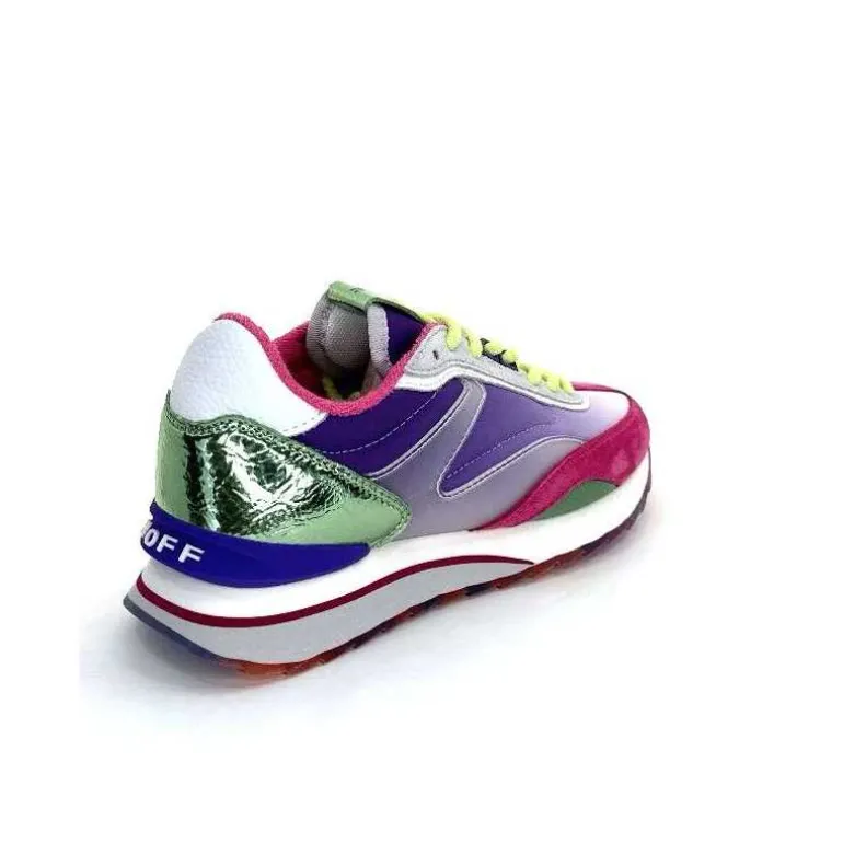 hoff Baskets Running Star Daim Fushia Textile Violet Métal Vert Blanc Best