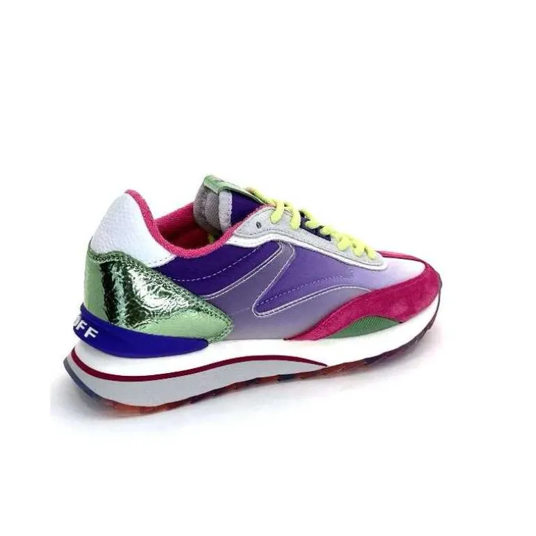 hoff Baskets Running Star Daim Fushia Textile Violet Métal Vert Blanc Best