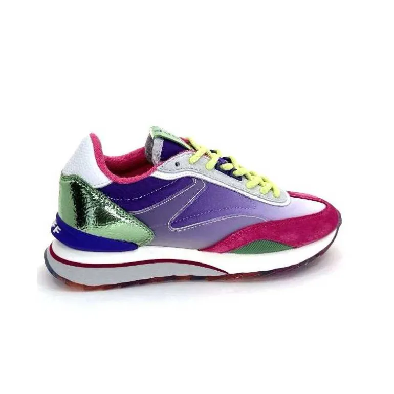 hoff Baskets Running Star Daim Fushia Textile Violet Métal Vert Blanc Best