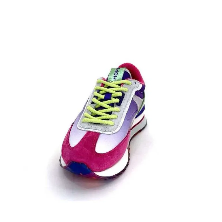 hoff Baskets Running Star Daim Fushia Textile Violet Métal Vert Blanc Best