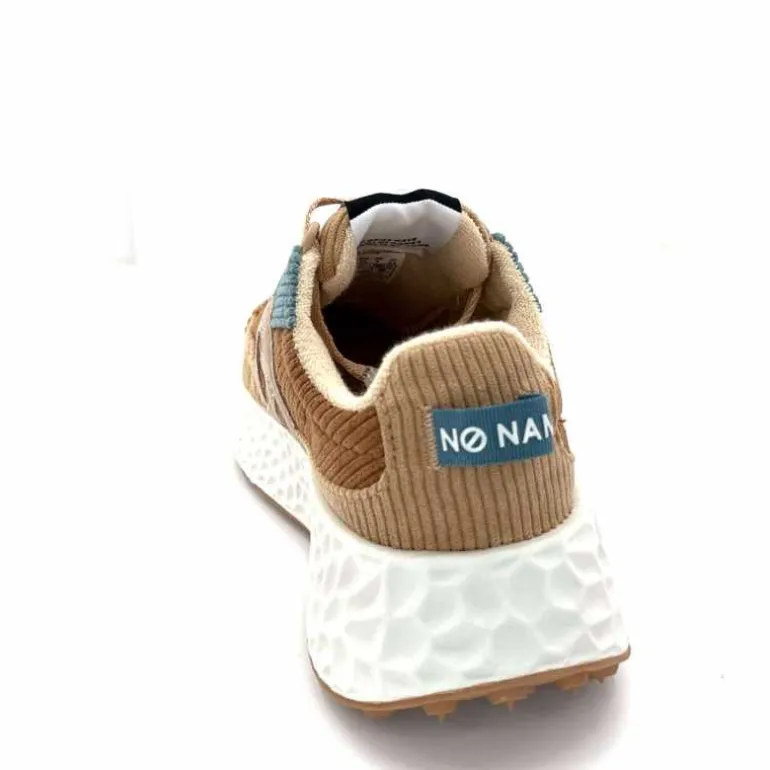 No Name Baskets Running Carter Runner W Velour Beige Bleu Marron New