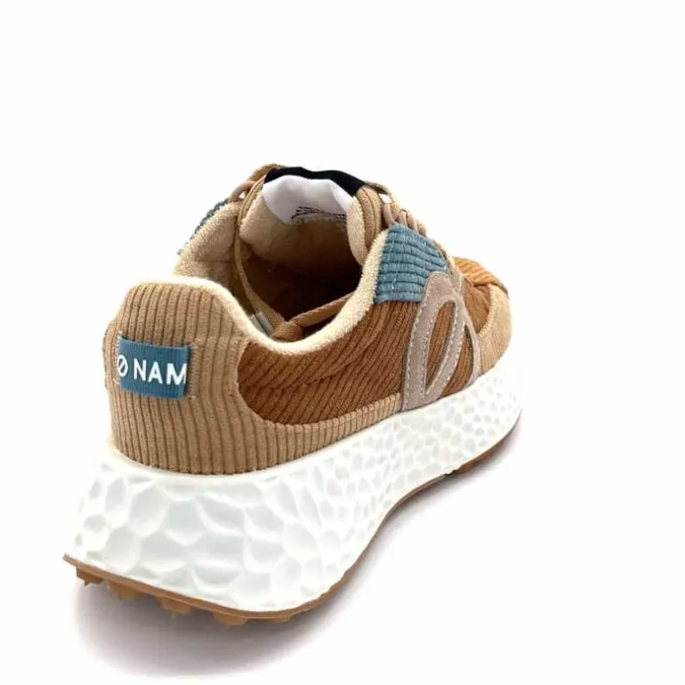 No Name Baskets Running Carter Runner W Velour Beige Bleu Marron New