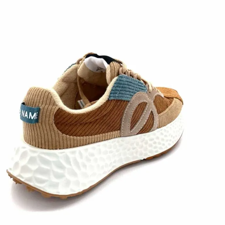 No Name Baskets Running Carter Runner W Velour Beige Bleu Marron New