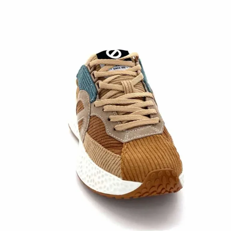 No Name Baskets Running Carter Runner W Velour Beige Bleu Marron New