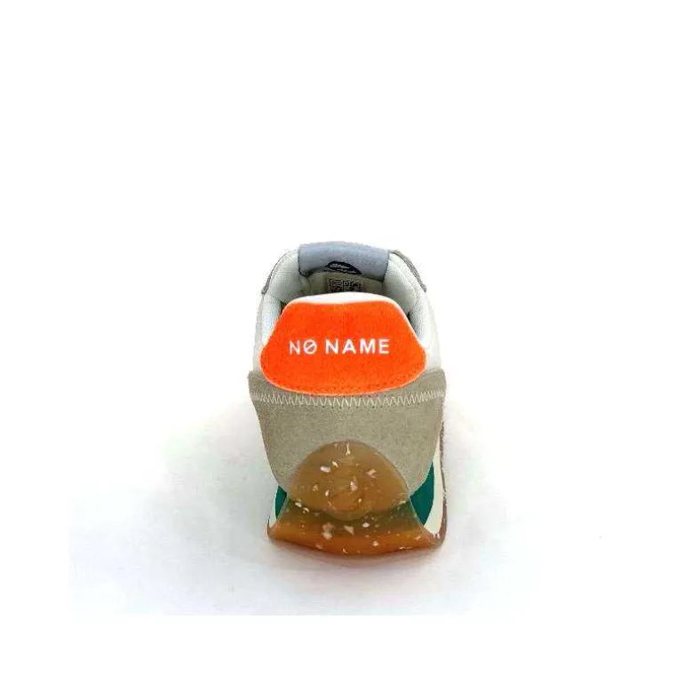 No Name Baskets Running City Run Jogger W Daim Orange Textile Blanc Beige Sale