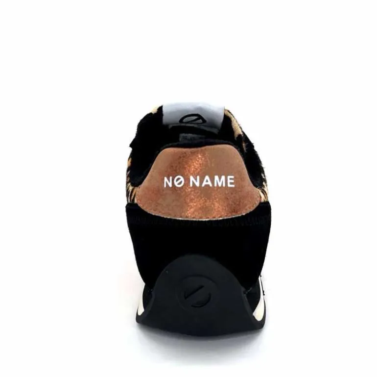 No Name Baskets Running City Run Jogger W Daim Noir Léo LéopardNoir Cheap
