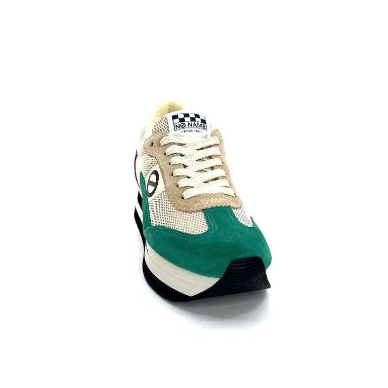 No Name Baskets Running Flex M Jogger W Daim Fuchsia Textile Beige Vert Flash Sale