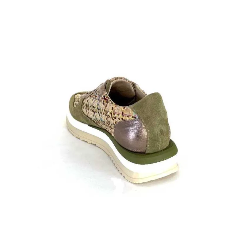 Requin Baskets Running Reqins Ursula Daim Raffia Multicolore Kaki Cheap