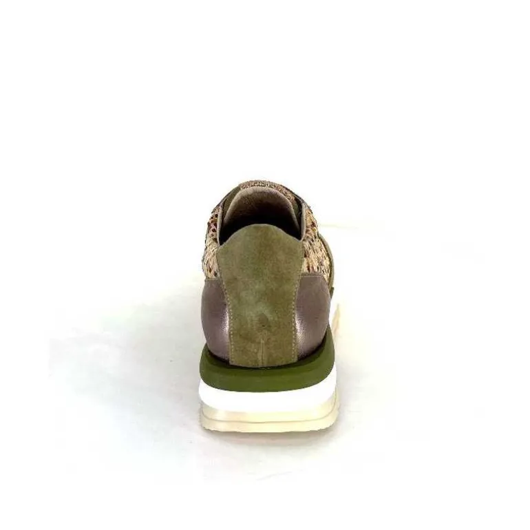 Requin Baskets Running Reqins Ursula Daim Raffia Multicolore Kaki Cheap