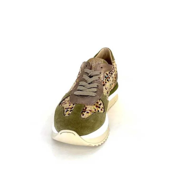 Requin Baskets Running Reqins Ursula Daim Raffia Multicolore Kaki Cheap
