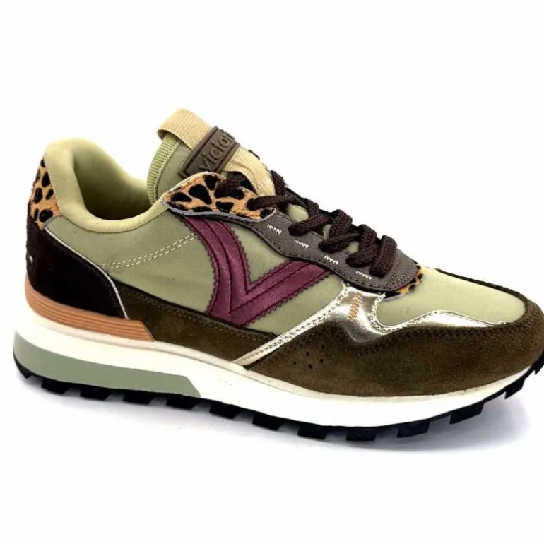 Victoria Baskets Running 1156108 Textile Daim Kaki KakiLéopard Fashion
