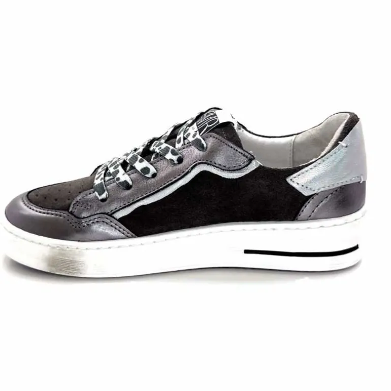Semerdjian Baskets SMR23 Ales A625 Cuir Métallique Gris Daim Gris GrisMétal Store