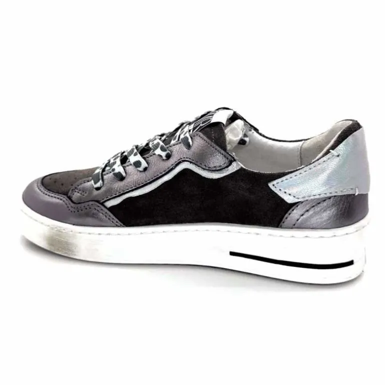 Semerdjian Baskets SMR23 Ales A625 Cuir Métallique Gris Daim Gris GrisMétal Store