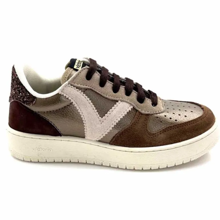 Victoria Baskets 1258257 Cuir Platine Marron Best