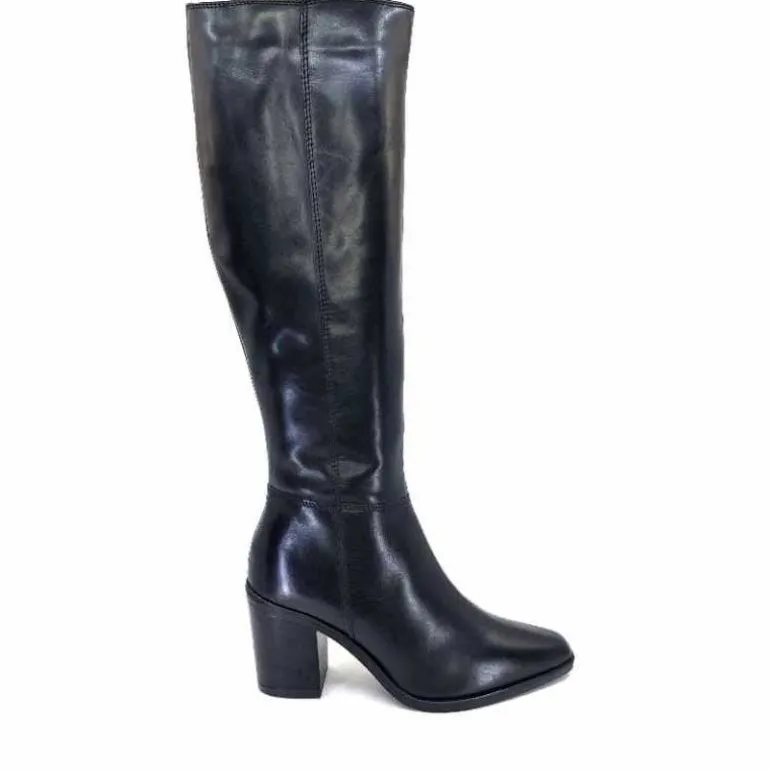 Ivoire0104a Bottes à Talons Ivoire 46360 Cuir Noir Best