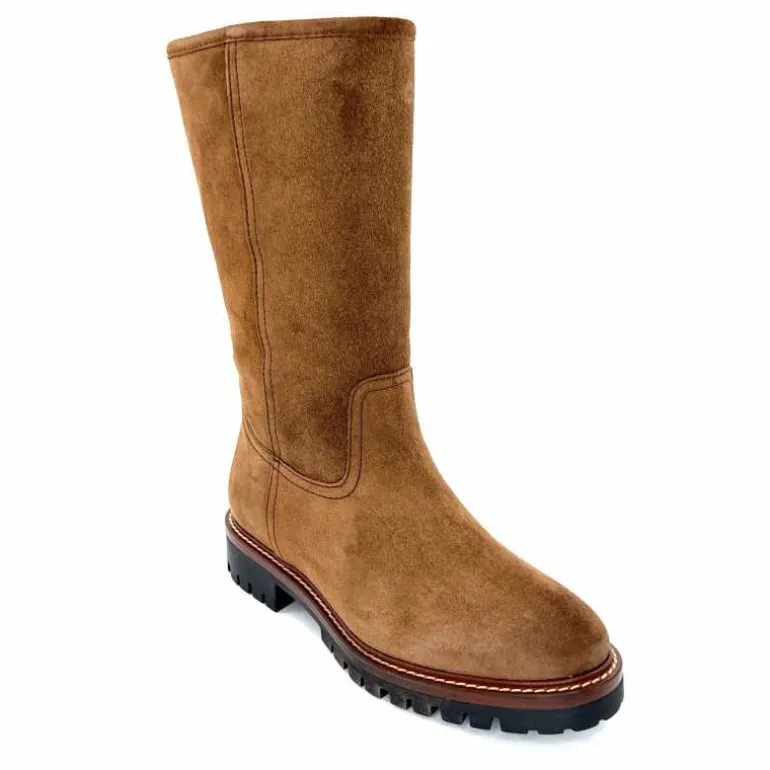 Alpe Bottes Fourrées 5206 Daim Castagna Marron Fashion