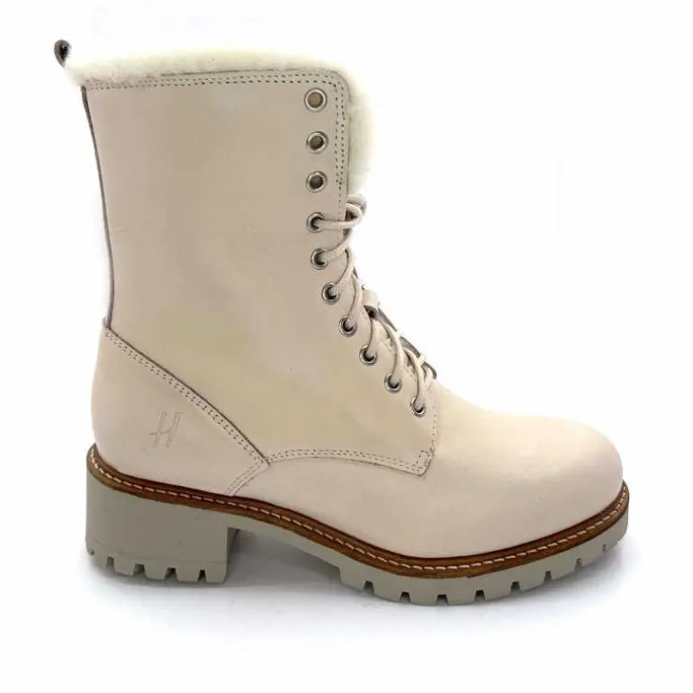 gemilli sarl - hooper Bottes Fourrées Hooper Shoes Alix Cuir Crème Cheap