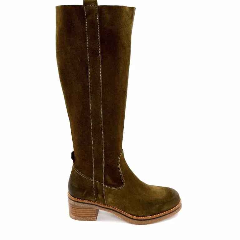 MKD Bottes Jad Daim Olive Vert Flash Sale