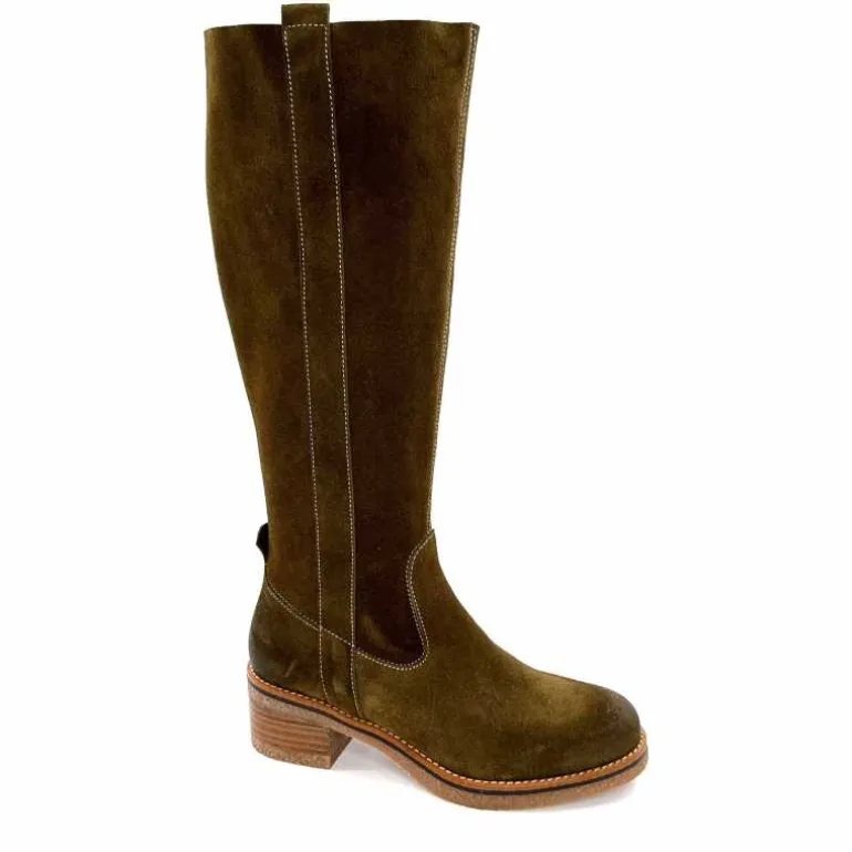 MKD Bottes Jad Daim Olive Vert Flash Sale