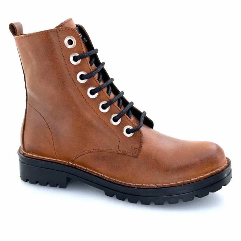 Chacal Bottillon Fermeture Éclair 6830 Cuir Ocre Rouille Fashion