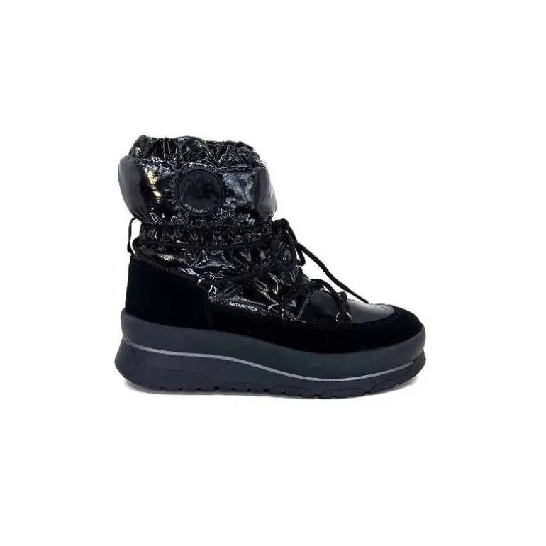 Ivoire0174a Bottines de Neige Ivoire 8666 Textile Noir Clearance