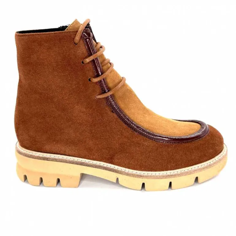 Ivoire0330 Bottines Derby Ivoire 364 Daim Marron Cheap