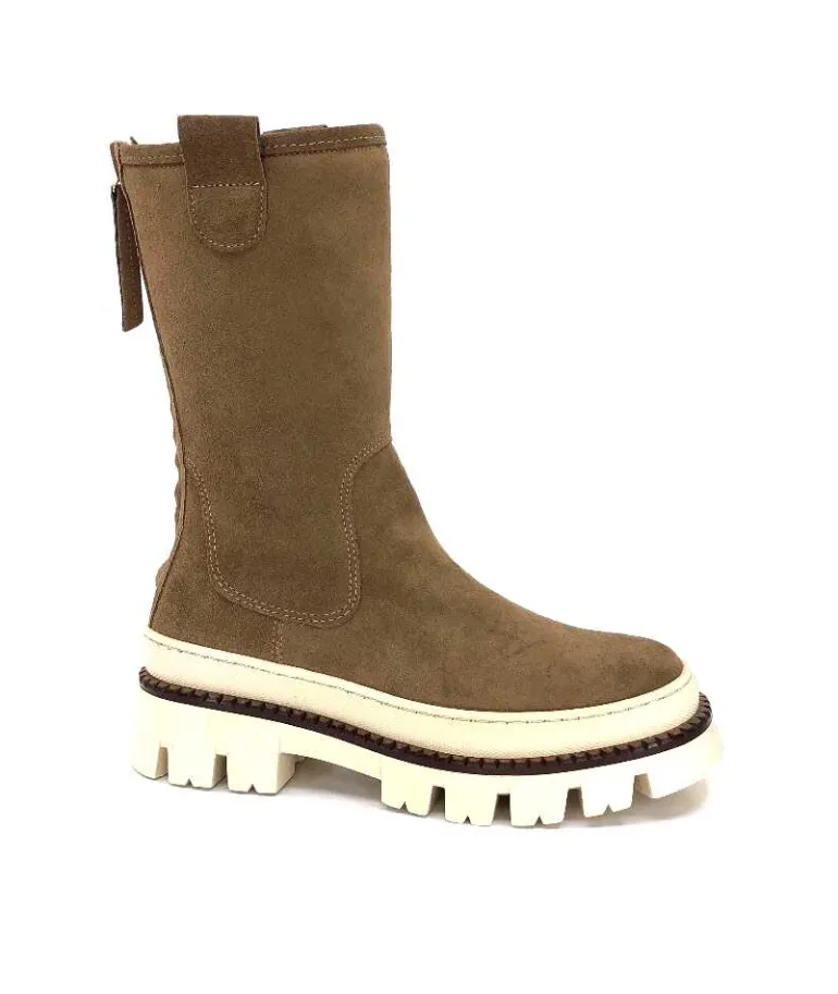 Elena Bottines Fourrées 42020 Friend Daim Marron Online