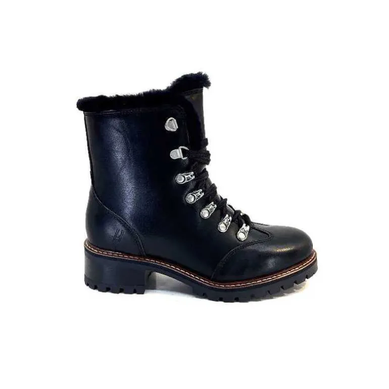 gemilli sarl - hooper Bottines Fourrées Mouton Hooper Shoes Albe Cuir Noir Cheap
