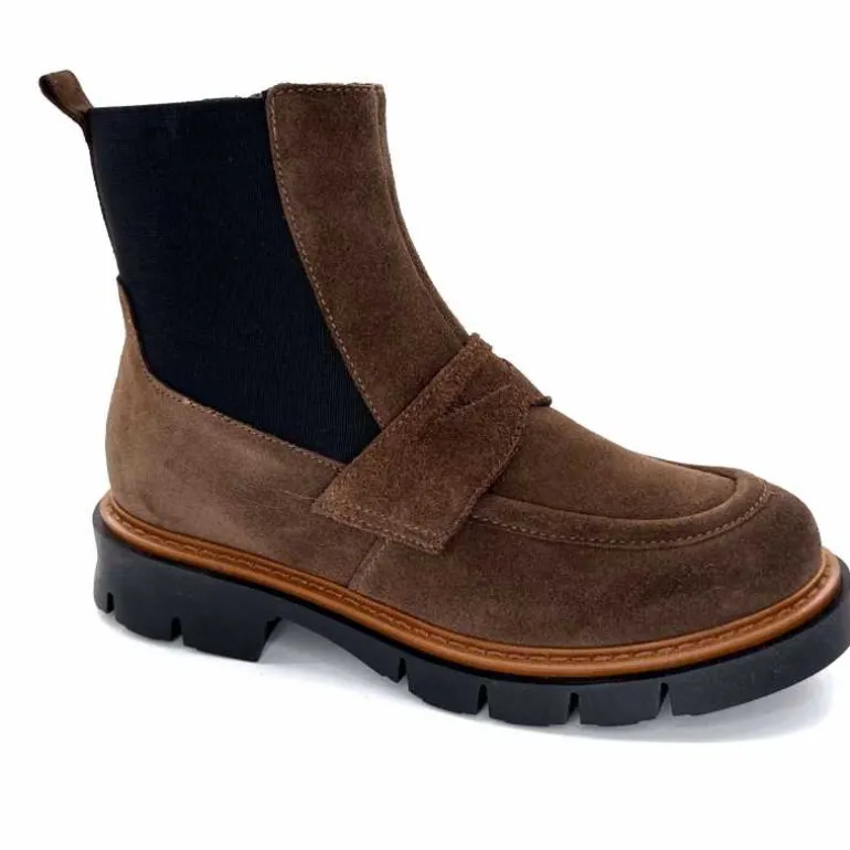 Ivoire0351a Bottines Ivoire 2546057 Daim Marron Hot